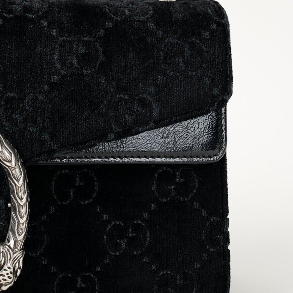 Gucci Velvet GG Monogram Dionysus Shoulder Bag - Picture 9 of 16